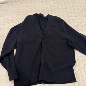 Lululemon Easy Cardigan Navy Blue Sweater